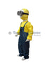 Yellow Childlike Cartoon Character (Despicable Me) With Goggles Kids Fancy Dress Costume | Premium | Imported