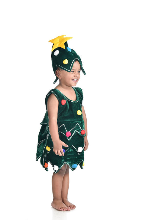 BookMyCostume Christmas Decorated Tree Kids Fancy Dress Costume
