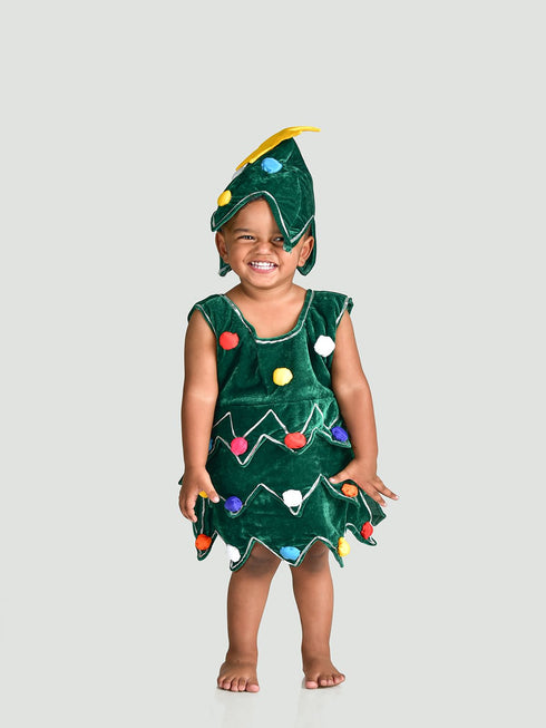 BookMyCostume Christmas Decorated Tree Kids Fancy Dress Costume