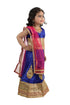 BookMyCostume Radha Garba Lehenga Choli Kids Fancy Dress Costume for Girls with Jewellery - Premium - Blue