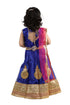 BookMyCostume Radha Garba Lehenga Choli Kids Fancy Dress Costume for Girls with Jewellery - Premium - Blue