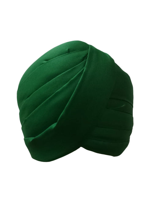 Green Punjabi Pagdi Sardar Ji Indian Traditional Turban Costume Accessory for Boys and Men 8-14 Years