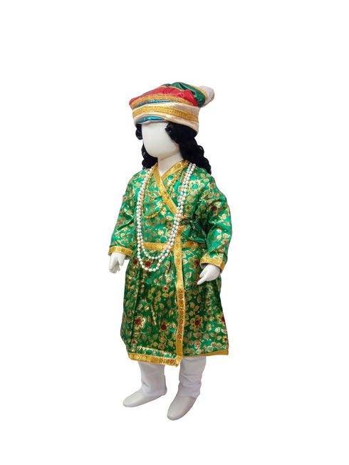 BookMyCostume Jalaluddin Muhammad Akbar the Great Mughal Emperor Sultan with Wig for Boys Kids Adult Fancy Dress Costume