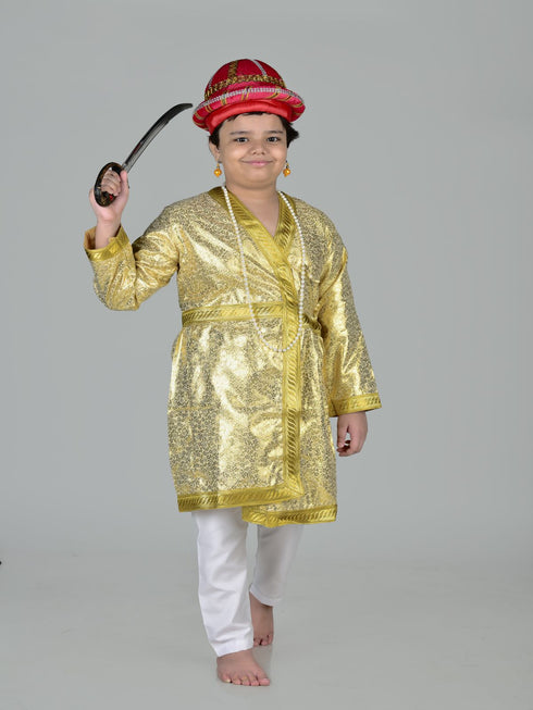 BookMyCostume Tipu Sultan Nana Saheb Indian King Kids Fancy Dress Costume for Boys & Men