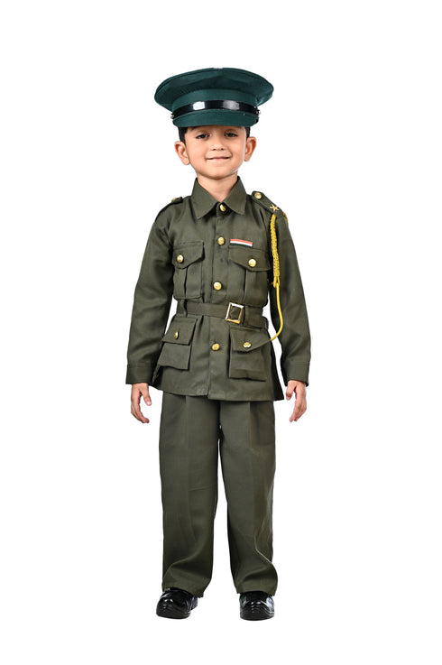 BookMyCostume Indian Army General Profession Community Helper Kids Fancy Dress Costume