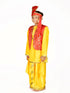 BookMyCostume Punjabi Bhangra Baisakhi Folk Dance Costume for Boys and Men | Yellow & Red