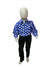 Blue Polka Dots Shirt & Black Pant | Retro Theme Kids Fancy Dress Costume