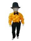 Buy & Rent Ballroom Western Dance Yellow Shirt, Black Pant, Hat & Bow Kids Fancy Dress Costume Online in India