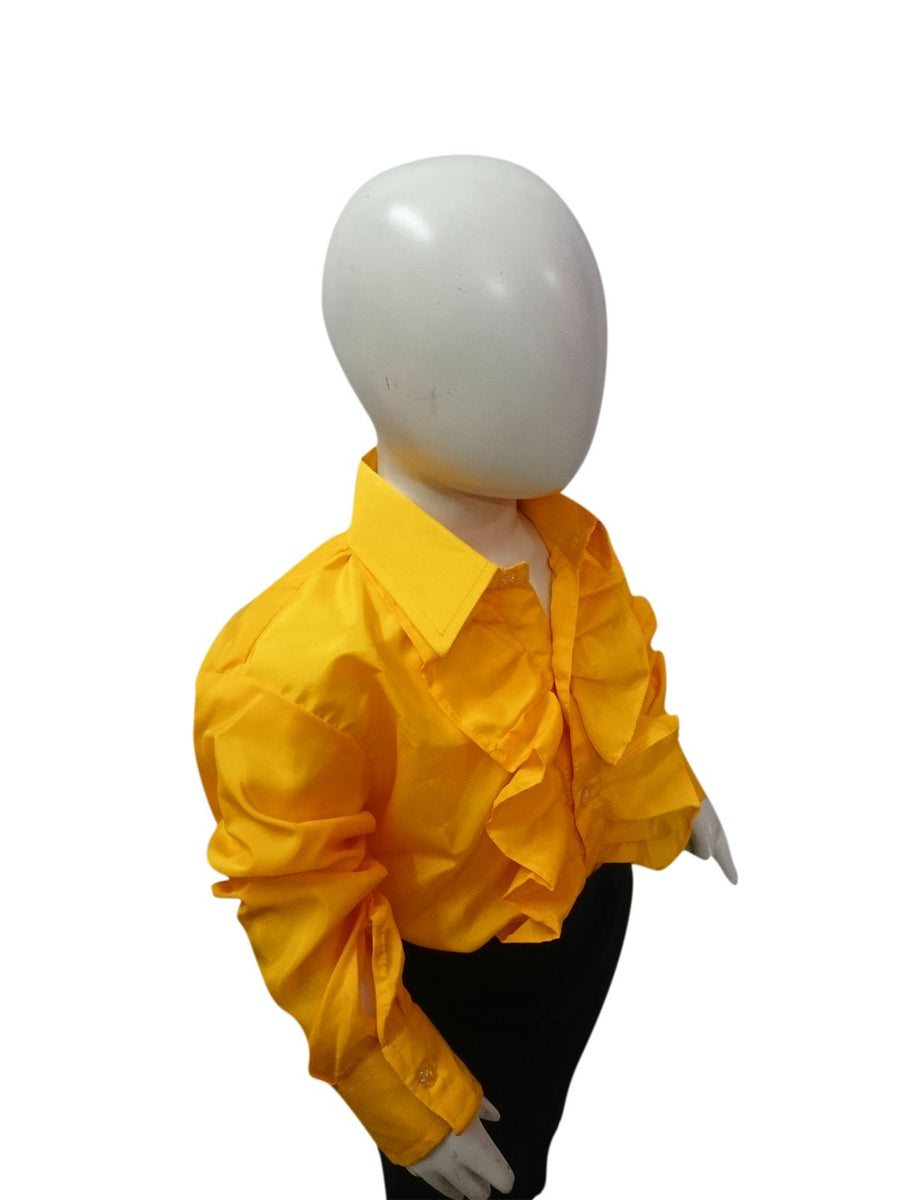 Buy & Rent Yellow Frills Shirt  Kids Fancy Dress Costume Online in India