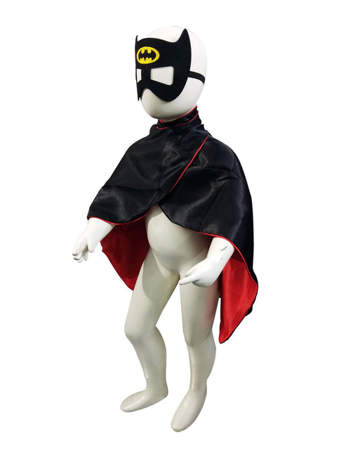 Black Bat Superhero Cape Kids Fancy Dress Costume