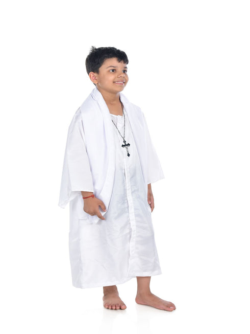 BookMyCostume Christian Church Padri Father Priest Kids Fancy Dress Costume