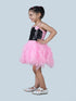 BookMyCostume Pink & Black Frock Annual Day Dance Girls Fancy Dress Costume - Premium