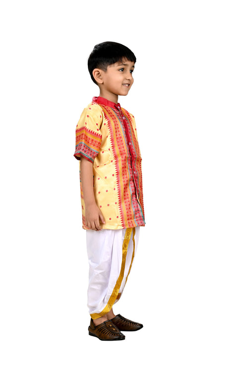 BookMyCostume Bihu Dance Boy Assamese Indian State Kids Fancy Dress Costume