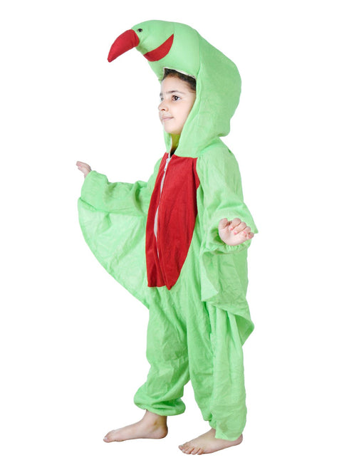 BookMyCostume Green Parrot Tota Pet Bird Kids Fancy Dress Costume