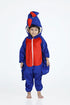 BookMyCostume Peacock Blue Jumpsuit Indian National Bird Kids Fancy Dress Costume