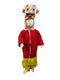 Fat & Samosa-Loving Indian Cartoon Character Jumpsuit Dress Kids Costume | Red & Yellow