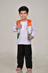 BookMyCostume Patriotic Dance Tricolour Jacket Black Trousers for Boys Kids and Adult Fancy Dress Costume