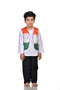 BookMyCostume Patriotic Dance Tricolour Jacket Black Trousers for Boys Kids and Adult Fancy Dress Costume