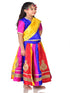 BookMyCostume Radha Garba Lehenga Choli Kids Fancy Dress Costume for Girls with Jewellery - Premium - Multicolor