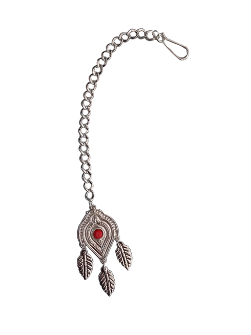 Indian Antique Oxidised Silver Maang Tikka Assorted - Traditional Fancy Dress Costume Accessory for Girls