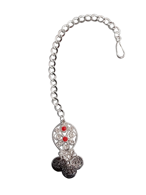 Indian Antique Oxidised Silver Maang Tikka Assorted - Traditional Fancy Dress Costume Accessory for Girls