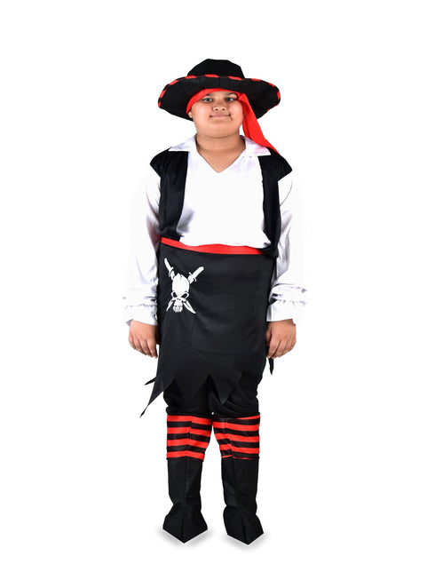 BookMyCostume Macho Captain Pirate Fancy Dress Costume for Men | Adults | Halloween Theme | Imported