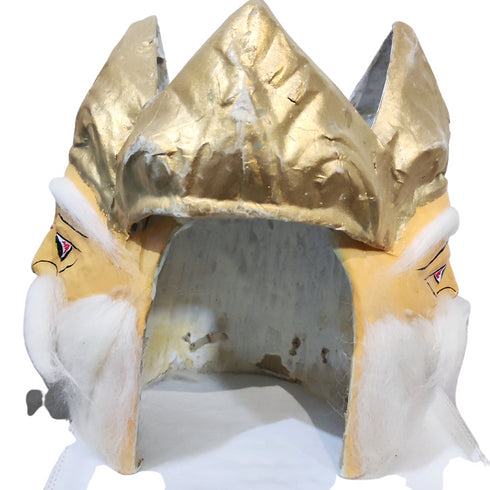 BookMyCostume Lord Brahma "The Creator" Hindu God Face Mask Adults Fancy Dress Costume Accessory