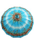 Artistic Full Size Umbrella Floral Blue Parasol Kids & Adults Costume Accessories