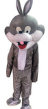 BookMyCostume Mr. Bunny - Grey Cartoon Mascot Costume For Theme Birthday Party & Events | Adults | Full Size