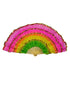 Dance Fan Multi Layered and Multi Colored Kids & Adults Fancy Dress Costume Accessories for Group Annual Day Dances