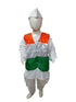 BookMyCostume Patriotic Dhoti Kurta Tricolour Jacket Nehru Cap Kids Fancy Dress Costume
