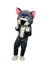 Buy Grey Mischievous Cat Cartoon Mascot Costume For Theme Birthday Party & Events | Adults | Full Size