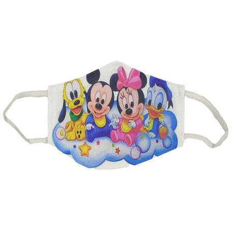 Disney The Brave Friendly Mouse & Family Cartoon Kids Face Mask - Premium