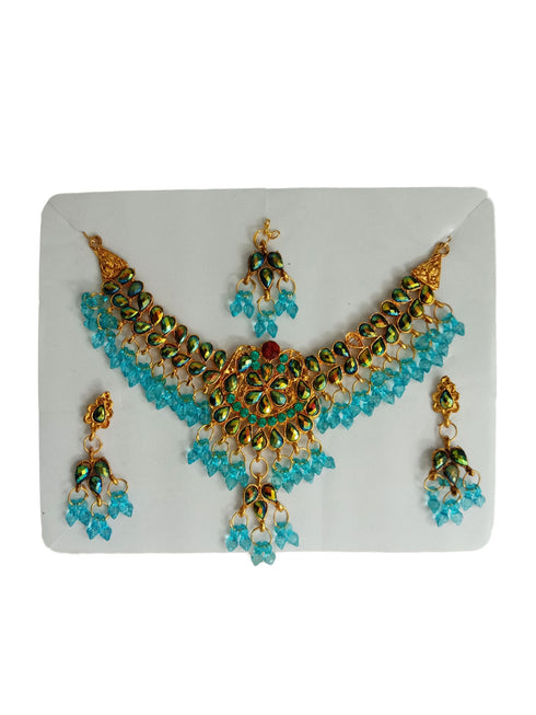 Artificial Multicolor Jewellery Set Kids & Adults Fancy Dress Costume Accessories