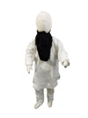 Muslim Man White Kurta Pyjama with Beard Indian Fancy Dress Costume