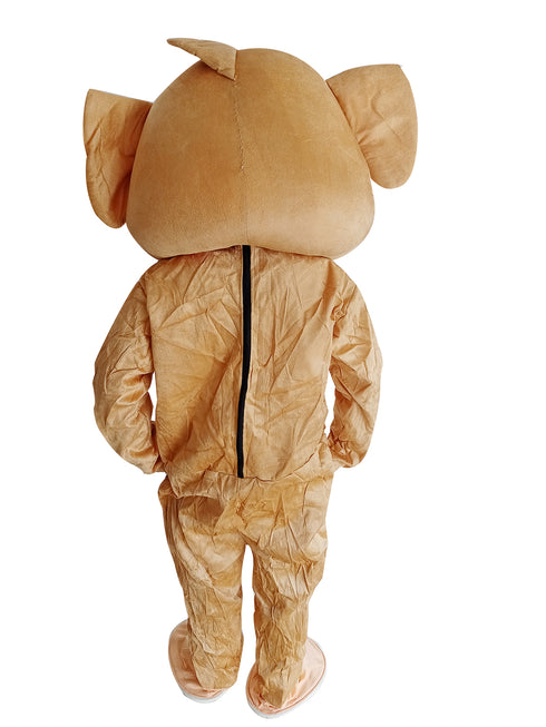 BookMyCostume Buy Naughty Mouse Brown Cartoon Mascot Costume For Theme Birthday Party & Events | Adults | Full Size