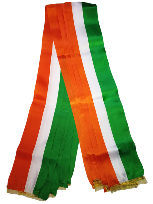Set of 5 Tricolor Stole Tiranga Independence Day Kids & Adults Costume Accessory