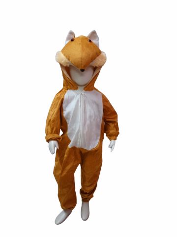 BookMyCostume Brown Fox Clever Animal Kids Fancy Dress Costume For Kids