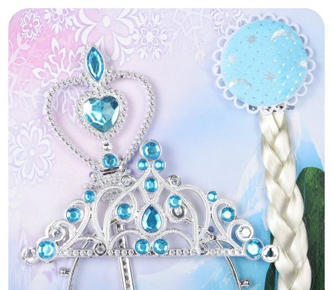 BookMyCostume Buy Complete Accessory Set - Snow Queen Fairy Tale Kids Fancy Dress Accessory