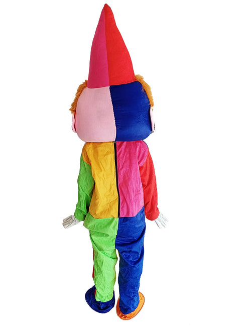 BookMyCostume Buy Joker Clown Circus Cartoon Mascot Costume For Theme Birthday Party & Events | Adults | Full Size