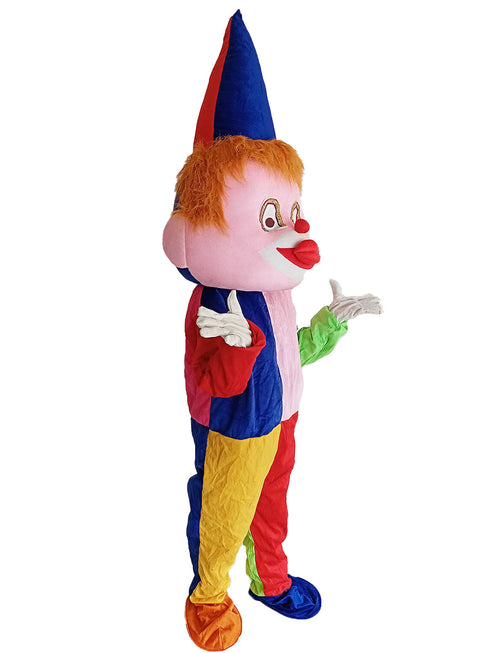 BookMyCostume Buy Joker Clown Circus Cartoon Mascot Costume For Theme Birthday Party & Events | Adults | Full Size