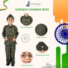 Subhash Chandra Bose Freedom Fighter Kids Fancy Dress Costume - Green
