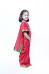 School/College Principal Professional Kids Saree Fancy Dress Costume