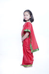 School/College Principal Professional Kids Saree Fancy Dress Costume