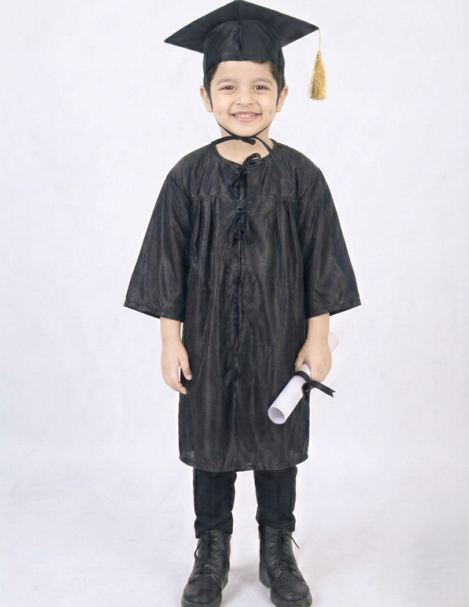 Buy or Rent Black Graduate Convocation Degree Graduation Day Gown & Cap  Kids & Adults Fancy Dress Costume Online  BookMyCostume