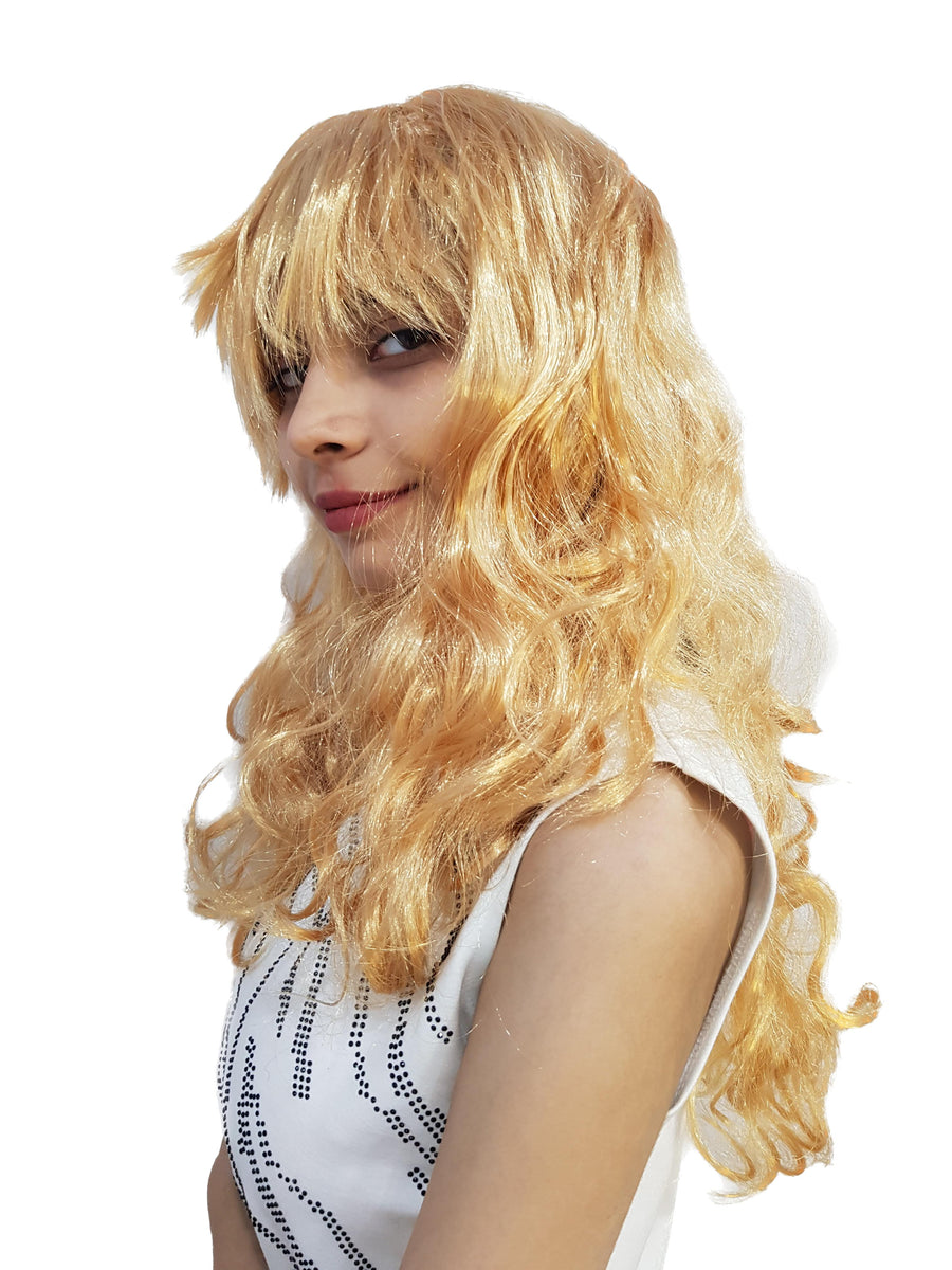 Buy Golden Blonde Color Foreigner Long Hair Wig for Girls and Women Fancy Dress Costume Accessory