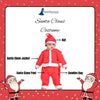 Santa Claus Dress Set of 4 (Jacket, Bottom, Bag, & Cap) Kids & Adults Christmas Costume