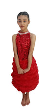 Red Balloon Frock Western Dance Costume Dress for Girls - Premium