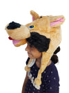 Brown Dog Animal Hoodie Kids & Adults Fancy Dress Costume Accessory