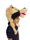 Brown Dog Animal Hoodie Kids & Adults Fancy Dress Costume Accessory
